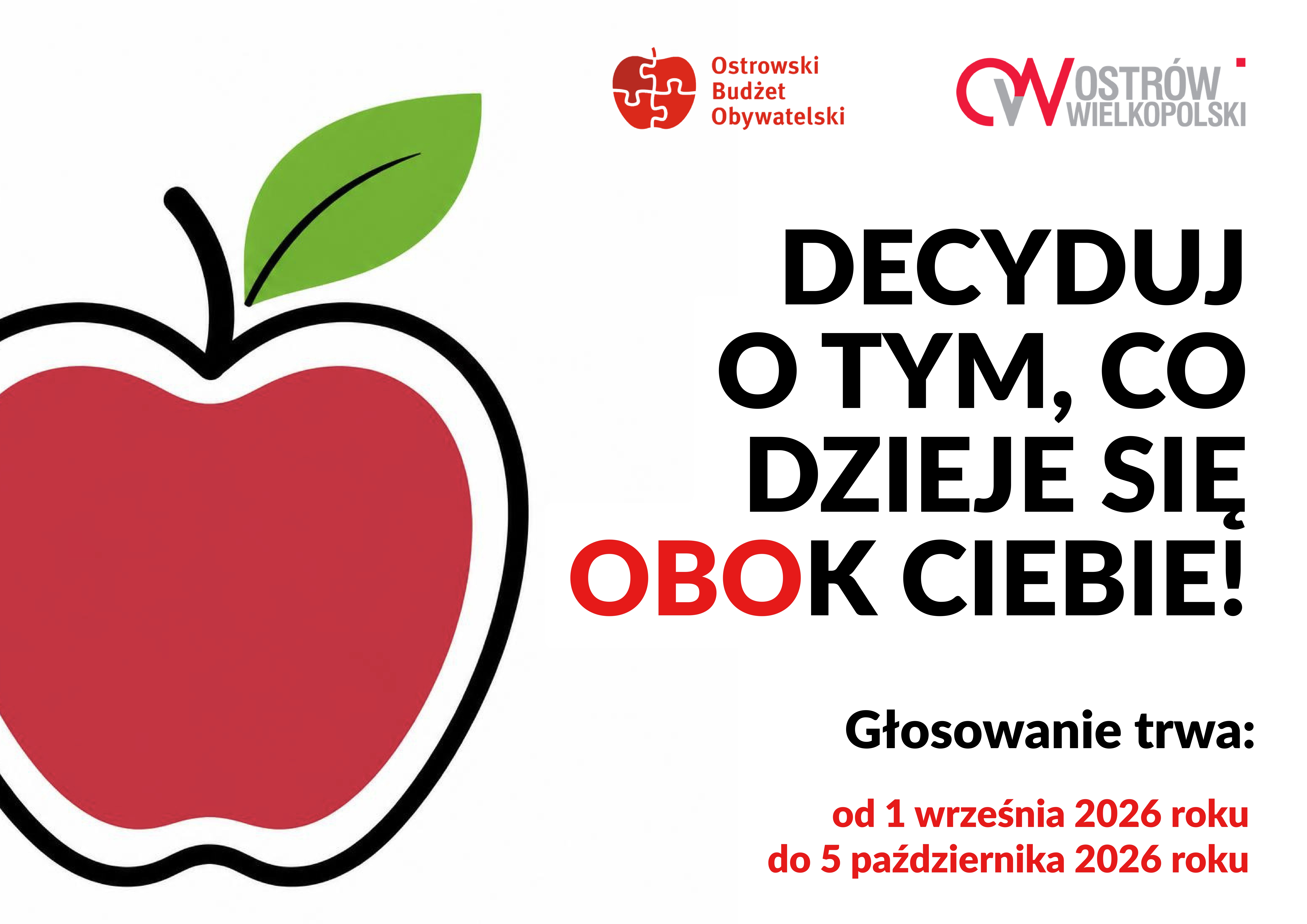 aktualność: Głosuj w OBO! Decyduj o tym, co dzieje się OBOk Ciebie!